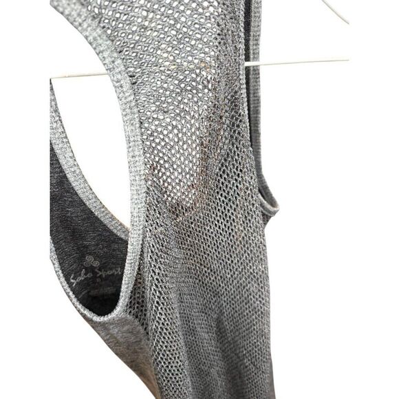 Soho Sport Womens Racerback Tank Top S Gray Heather 60% Nylon 30% Polyester 10% - Picture 8 of 8